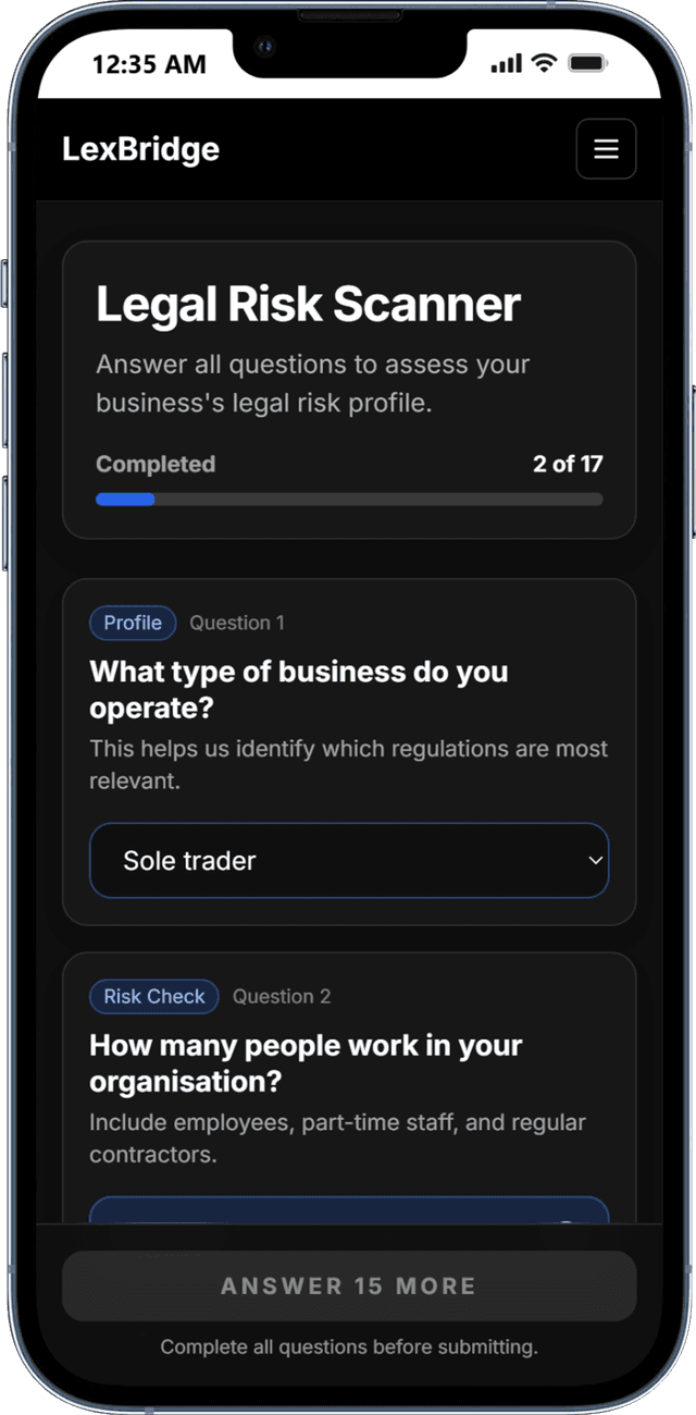 SME Risk Scanner